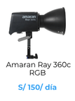 amaran ray 360c luz LED panel fotografía iluminación audiovisual rental alquiler de equipos audiovisuales novedad panel luz e2peru