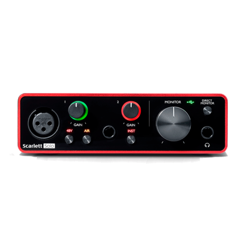 alquiler interface de audio digital focusrite lima peru e2 e2peru rental