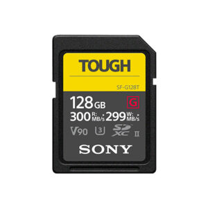 memoria SD sony tough cámaras tarjetas de memoria 128 gb v90 fotografía grabaciones rodajes filmmaker audiovisual e2peru accesorios resistente al agua ultraresistente