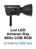 amaran ray 660c luz LED panel fotografía iluminación audiovisual rental alquiler de equipos audiovisuales novedad panel luz e2peru