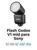 flash godox sony godox v1 mid panel fotografía iluminación audiovisual rental alquiler de equipos audiovisuales novedad panel luz e2peru