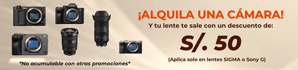 alquiler lente camara descuento audiovisual rental e2 e2peru peru lima