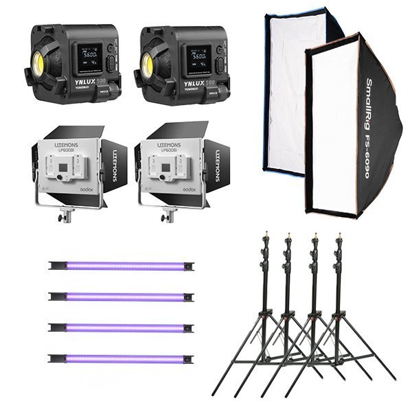 Alquiler luces e2peru tl60 godox lp600 yongnuo bi color ynlux 100 bi modificadores Lucez combo combo de luces